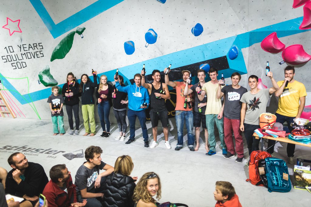 Spaßwettkampf Soulmoves Süd 10.1 in der Boulderwelt München Ost