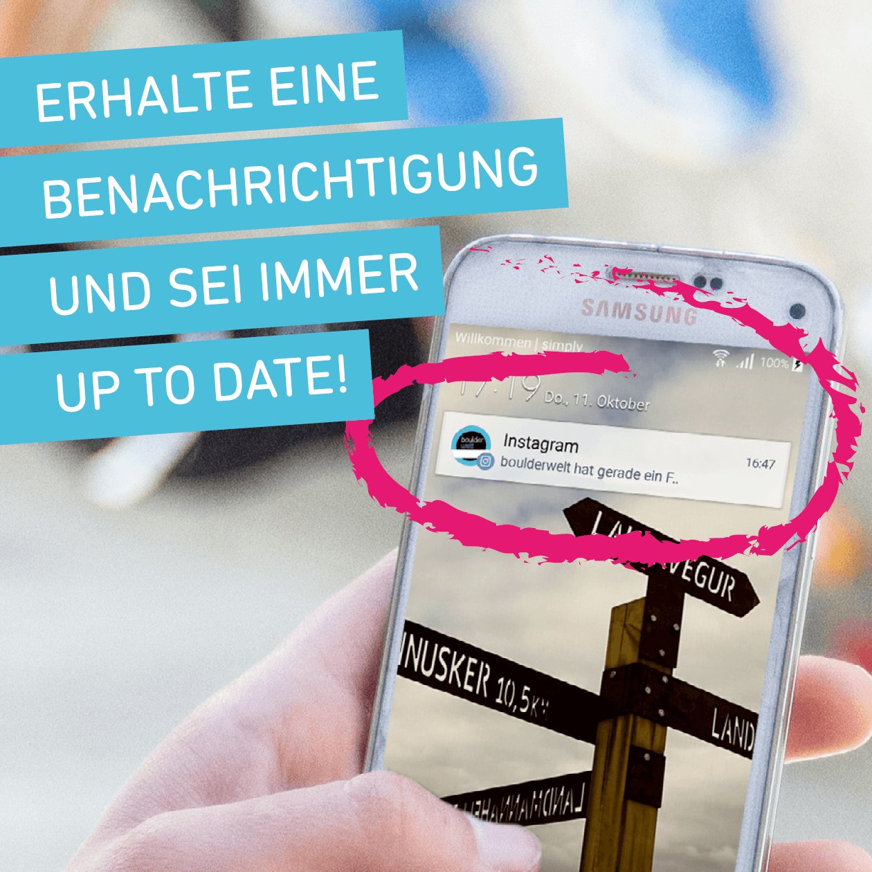 Tipps für Social Media, Instagram Benachrichtigung