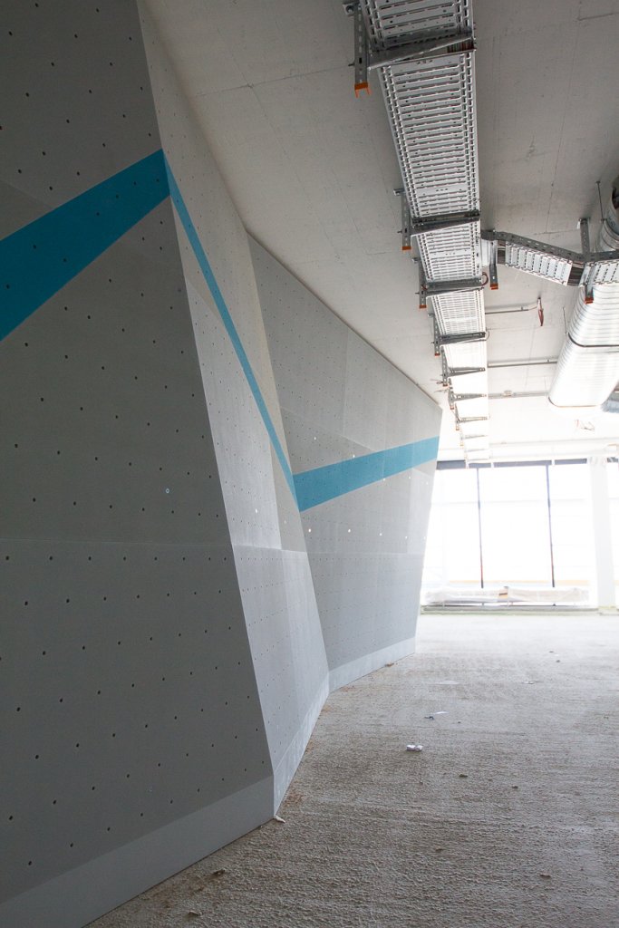 Die Boulderwelt München Ost zieht um - erste Einblicke ins 3 Obergeschoss.