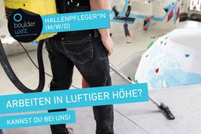 Die Boulderwelt München Ost sucht Hallenpfleger