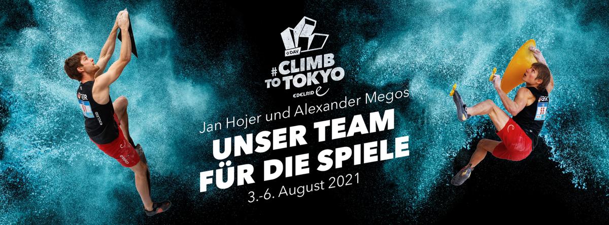 Olympia 2021 - Klettern vom 3. bis 6. August mit Alex Megos und Jan Hojer