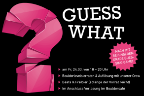 Grade Guessing Game: Boulderlevels erraten, Freibier, stimmunsvolle Beats und Verlosung in der Boulderwelt München Ost am Fr, 24.03.23