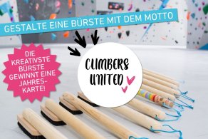 Bürsten Contest: Bemale eine von fünfzehn Boulderwelt Bürsten und gewinne eine Jahreskarte