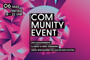 Communityvent Disco Bouldernight Boulderwelt München Ost 07.03.26