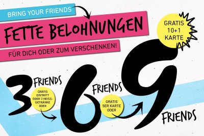 Bring your friends und kassiere fette Belohnungen!
